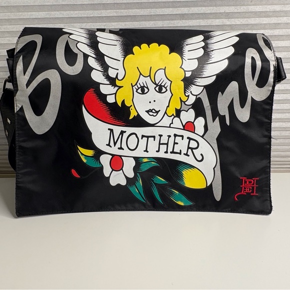Vintage Ed Hardy Mother & Angel Messenger Bag